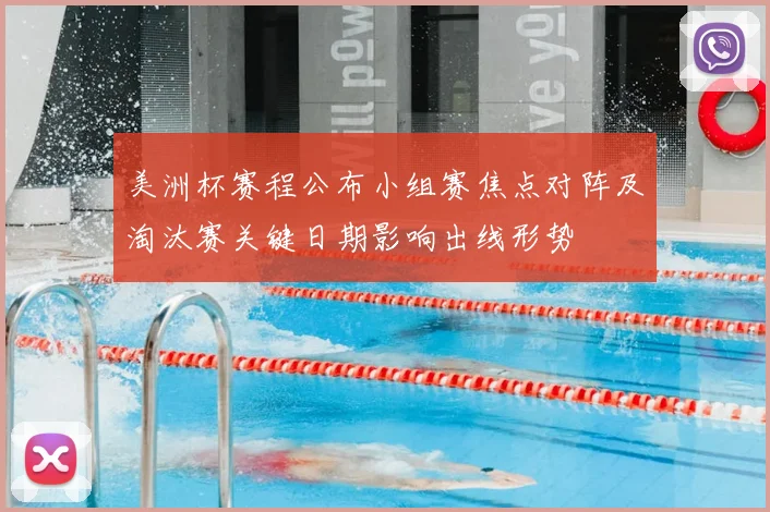 美洲杯赛程公布小组赛焦点对阵及淘汰赛关键日期影响出线形势